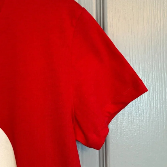 Moschino Swim Shirt Size Small Women's Red Sunny Milano Graphic  Summer Designer - Picture 6 of 14